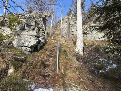 Photo de Norbert Herbig le long du parcours