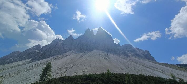 Foto von Valerio Masiero entlang der Tour
