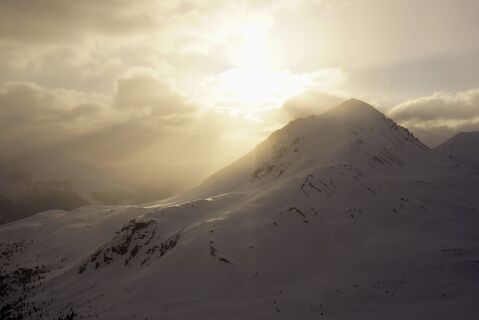 Morgenstimmung beim Aufstieg