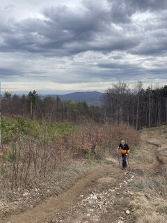 Photo de Simon Ramberger le long du parcours