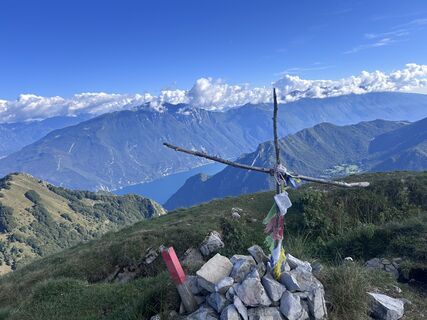 Zdjęcie z Gabriele Gach wzdłuż trasy