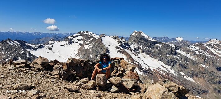 Foto von Amanda Belleri entlang der Tour