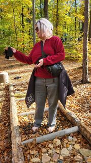 Photo de Ilse Sellnar le long du parcours