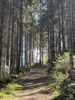 Foto de Tania Schmid a lo largo del recorrido