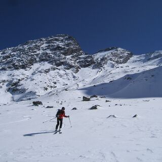 Rückblick zu Schwarzkopf und Ankogel