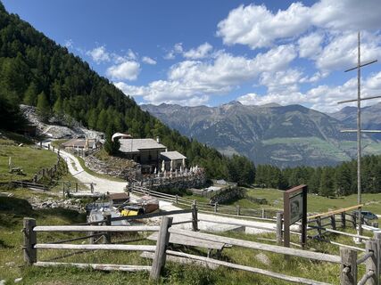 Photo de Angela Schneider le long du parcours