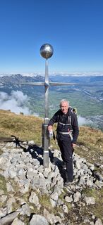 Foto van Burkhard Vetsch langs de tour
