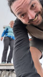 Foto von Klaus Lehner entlang der Tour