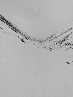 Abfahrt von der Martin Busch Hütte nach Vent