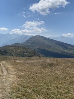 Photo de Gianberto Zilli le long du parcours