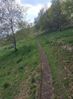 Foto de Marco Pezzuolo a lo largo del recorrido