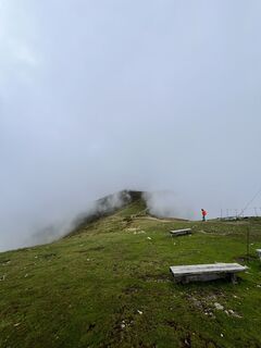 Photo de Luca le long du parcours