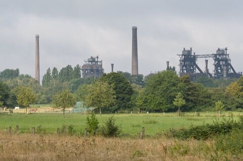 Blick auf den Landschaftspark Duisburg-Nord