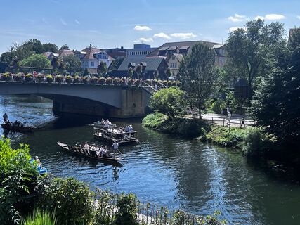 Foto von Hercule Poirot entlang der Tour