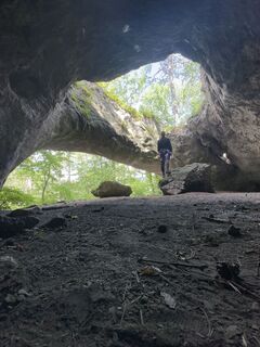 Photo de Georgina Erdős le long du parcours