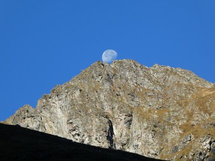 Monduntergang in den Schladminger Tauern