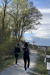 Panoramaweg mit Blick auf den Untersberg