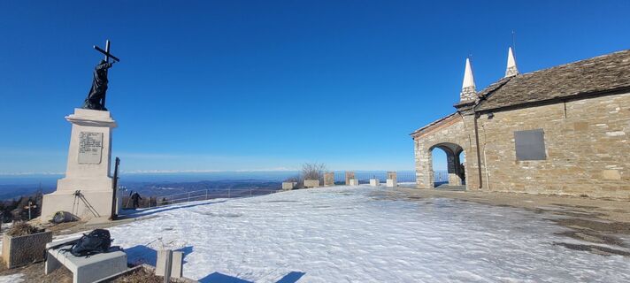 Zdjęcie z Fabrizio Cazzola wzdłuż trasy