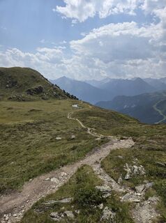 Photo de Michaela Sporer le long du parcours