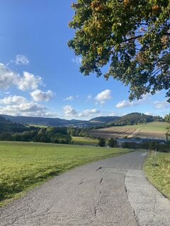 Fotografia z Sandy na trase