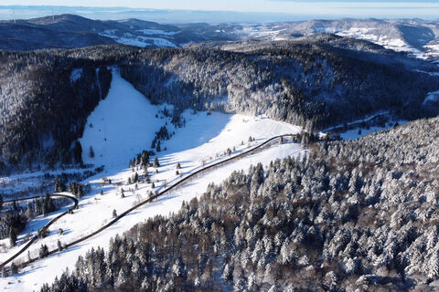 Luftbild vom Weißenbachsattel