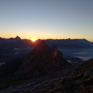 Sonnenaufgang Passauer Hütte