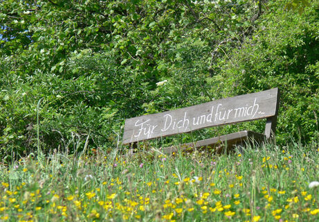 Zahlreiche schöne Rastgelegenheiten bieten sich uns auf unserem Weg.