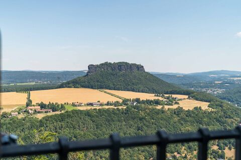 Blick von der Festung Königstein auf den Lilienstein