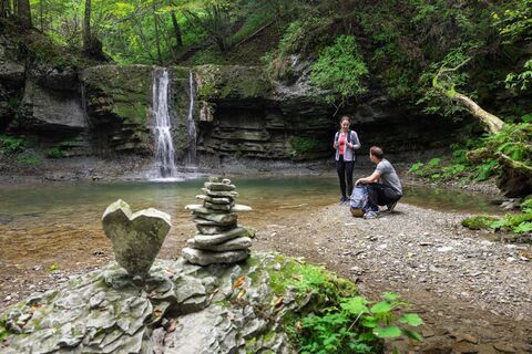 Der Wasserfall Peračica