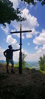 Zdjęcie z Klaus Lehner wzdłuż trasy