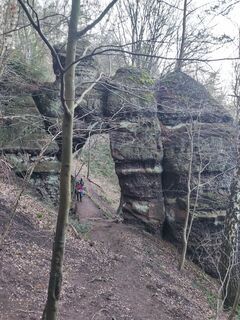 Photo de Edit Szoboszlay le long du parcours