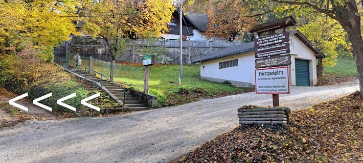 Links hoch vor der Augustinerhütte