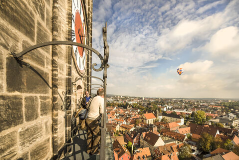 Blick vom Martinsturm auf Amberg