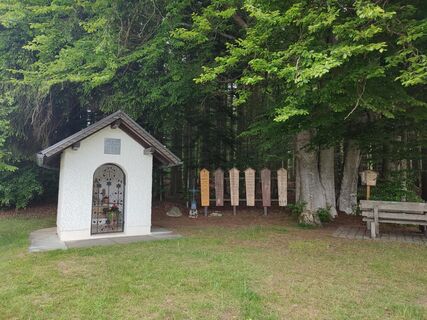 Start in Waldhaus, bei der Kapelle rechts gehen