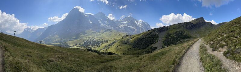 Foto von Andy Hills entlang der Tour