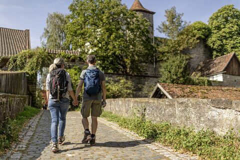 Wandern bei der Tannenburg in Bühlertann