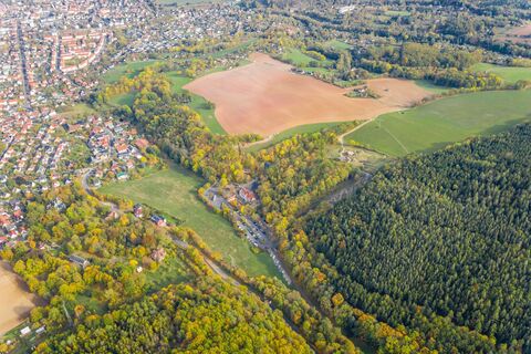 Saalfeld von oben