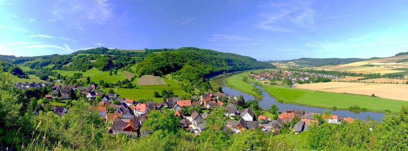 Blick vom Weinberg auf Rühle und Pegestorf (Rü 2)