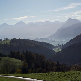 Aussicht vor Burgerwald - Gibelegg Rundtour