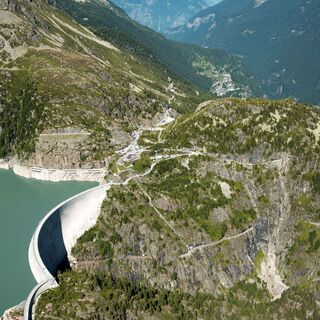 Col de la Gueulaz mit Emosson Staudamm