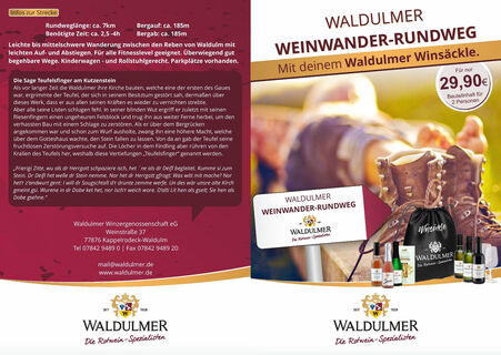 Flyer Waldulmer Weinwander-Rundweg