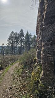 Zdjęcie z Katja Senkel wzdłuż trasy