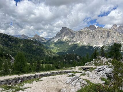 Foto von Rosi entlang der Tour