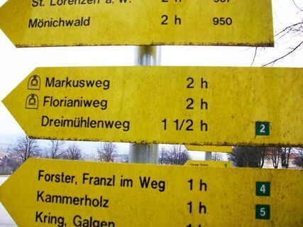 Hinweistafel Dreimühlenweg_Vorau_Oststeiermark