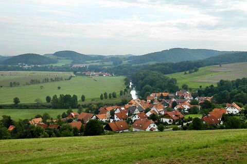 Göringen im Werratal (Blick nach Osten, Richtung Wartha)