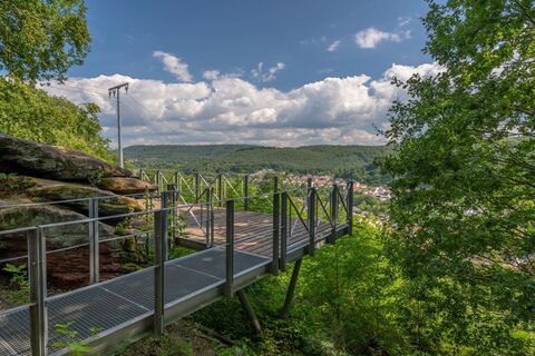 Aussichtsplattform oberhalb des Kanzelfelsens