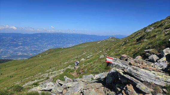 Foto de Mateja Rečnik a lo largo del recorrido