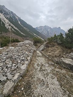 Photo de Luca Marchesini le long du parcours