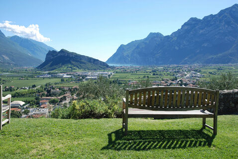 Ausblick aus dem Prato della Lizza (Burg von Arco)