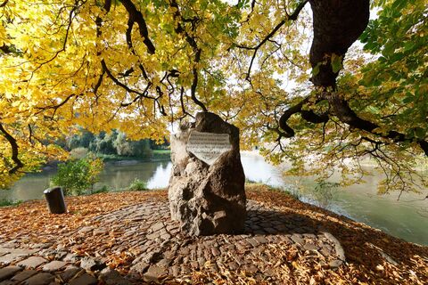 Weserstein im Herbst